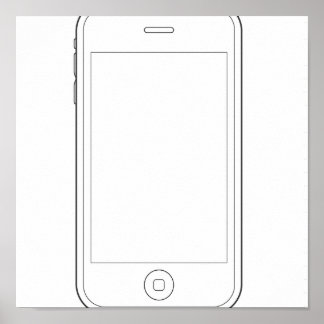 phone plain poster
