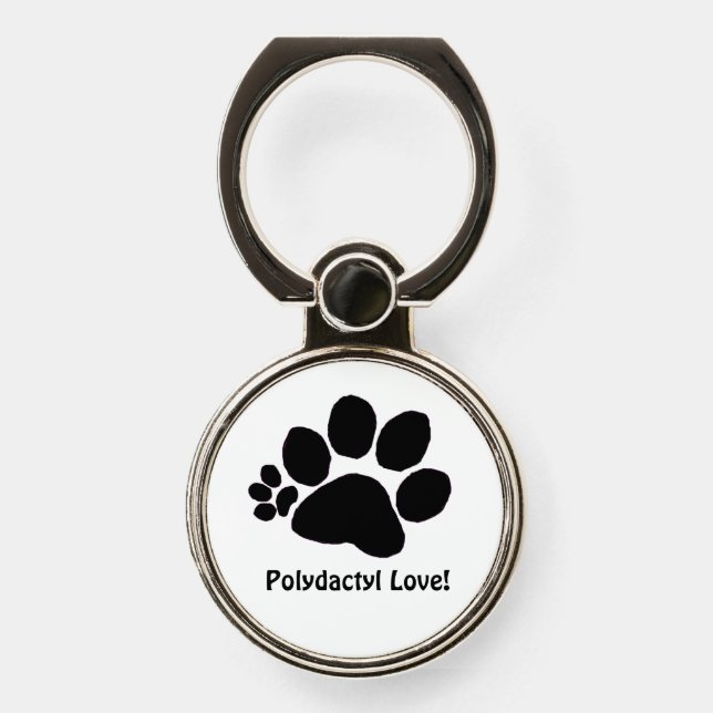 Phone Ring - Polydactyl Paw Print (Front)