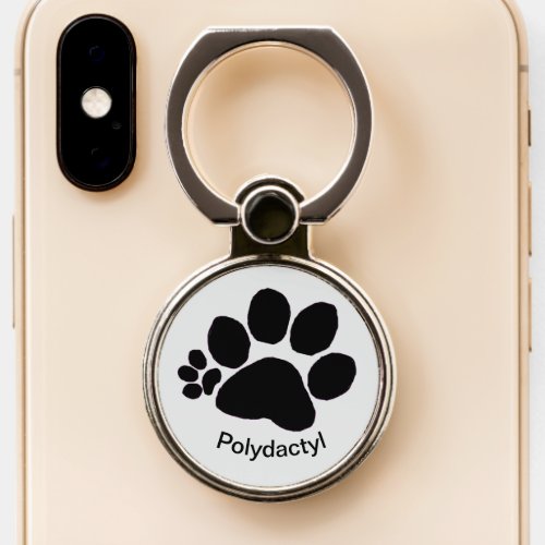 Phone Ring _ Polydactyl Right Paw Print