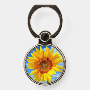 Phone Ring Stand with Sunflower