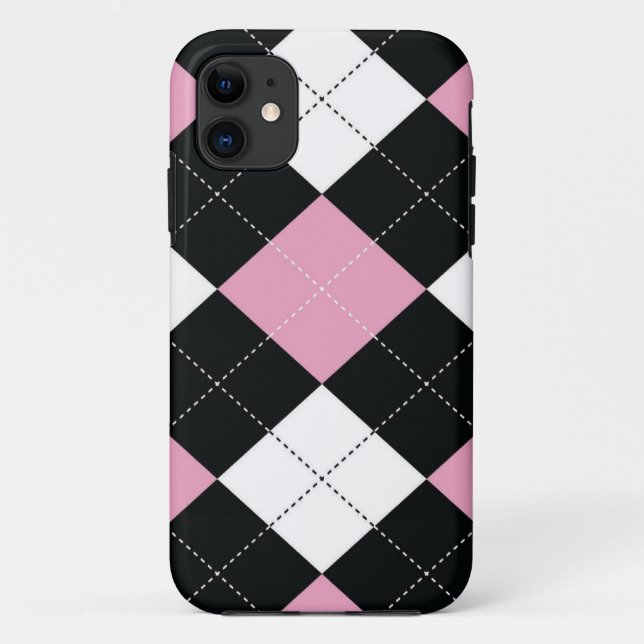 Phone / Tablet Case - Argyle Squares - RockCandy (Back)