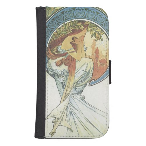 Phone Wallet _ 1898 Female Art Nouveau Thinker