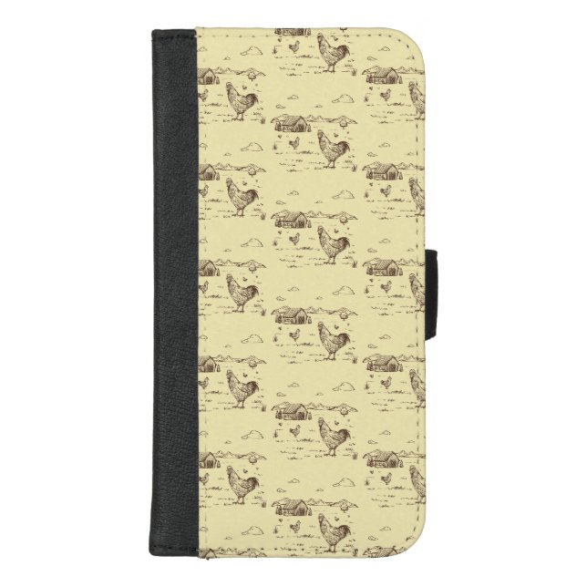 Phone Wallet Case-Chicken Farm in Soy (Front)