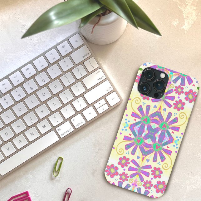 Phone Yellow Unique Floral Powder Trendy Case-Mate iPhone Case (Creator Uploaded)