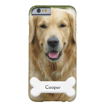 Phonecase - Custom Pet (dog) Photo And Name Barely There Iphone 6 Case by lovableprintable at Zazzle