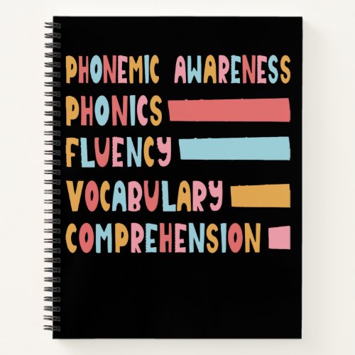 Phonemic Awareness Phonics Fluency Vocabulary Comp Notebook