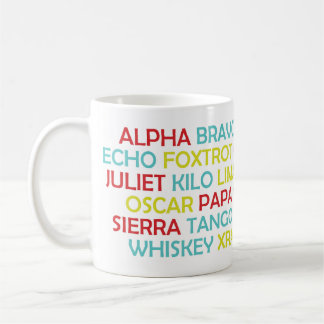Phonetic Alphabet Mug