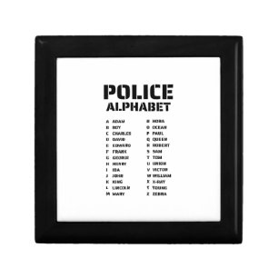 Phonetic Alphabet Police Gift Box