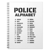 Phonetic Alphabet Police Spiral