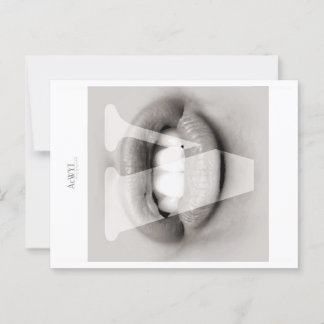 Phonetic Love Mouth Art V Postcard