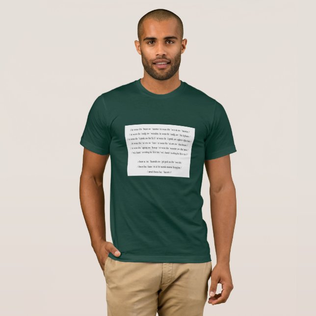 Phonetic transcription T-Shirt | Zazzle