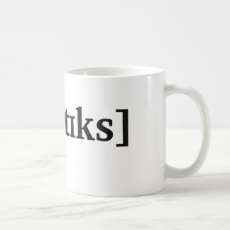 Phonetics in IPA. Black Coffee Mug