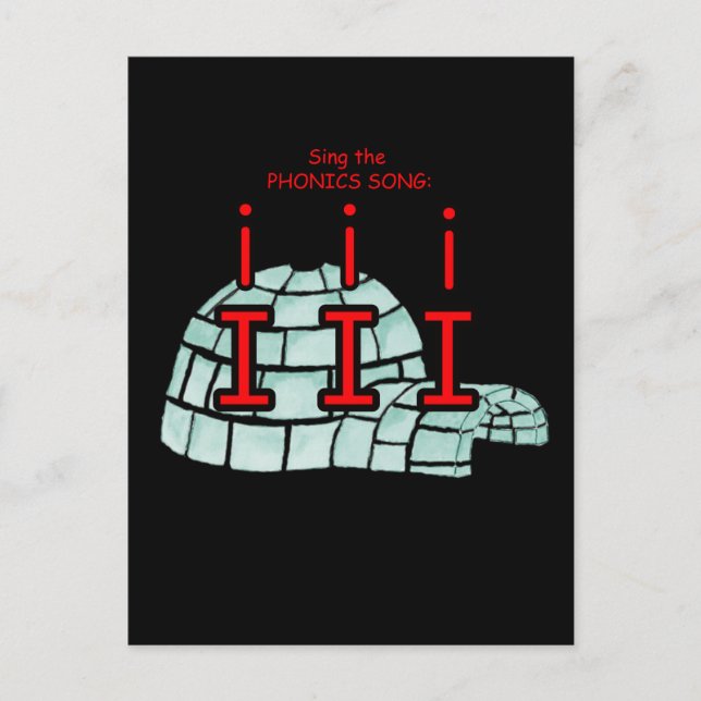 phonics postcard or flashcard (Front)