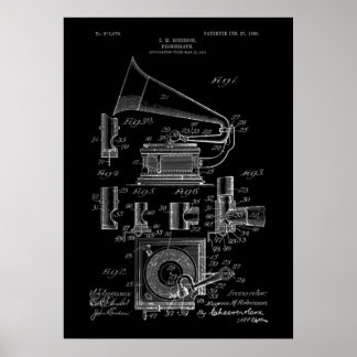 Phonograph Patent Poster