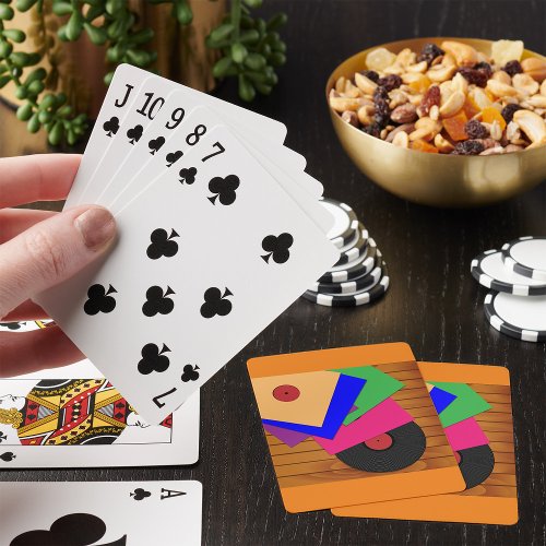 Phonograph Records Playing Cards