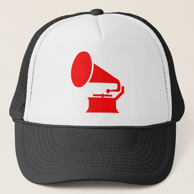 Phonograph - Red Trucker Hat (Front)