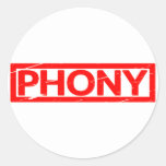 Phony Stamp Classic Round Sticker