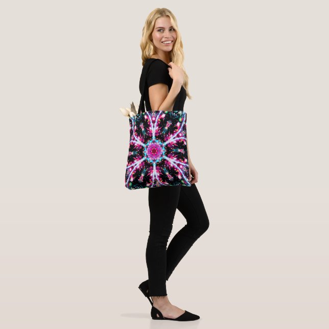 Phosphorescence Stellar Kaleid Tote Bag (On Model)