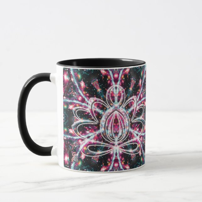 Phosphorescence Zen Lotus Mug (Left)