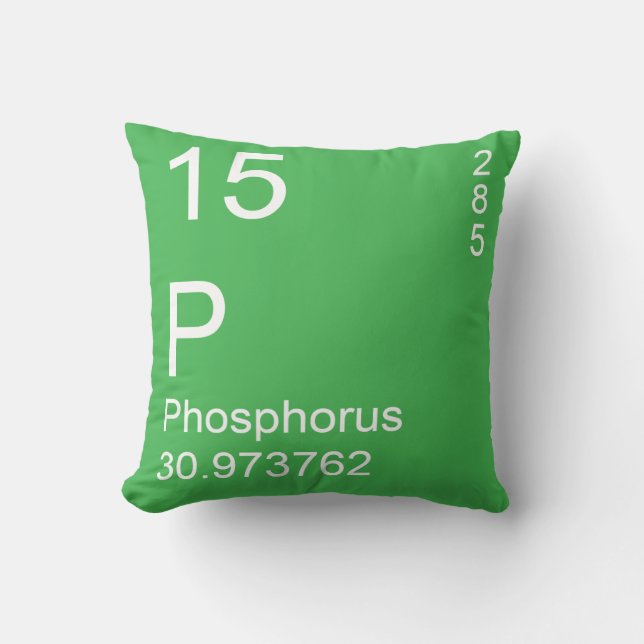 Phosphorus Throw Pillow (Front)