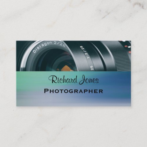 Photagraphy Camera Lens Photographer Business Card