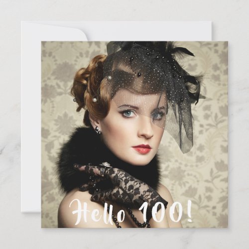 Photo 100th birthday party hello 100