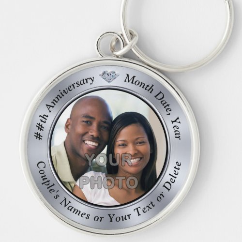 PHOTO 10 Year Anniversary Ideas for Husband Keychain