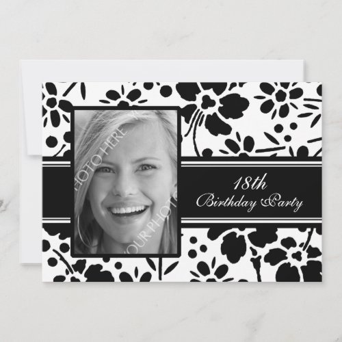 Photo 18th Birthday Party Invitations