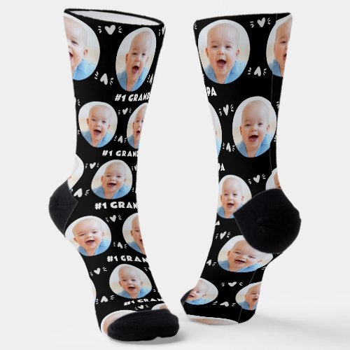Photo 1 Grandpa Baby or Child Fathers Day Black Socks