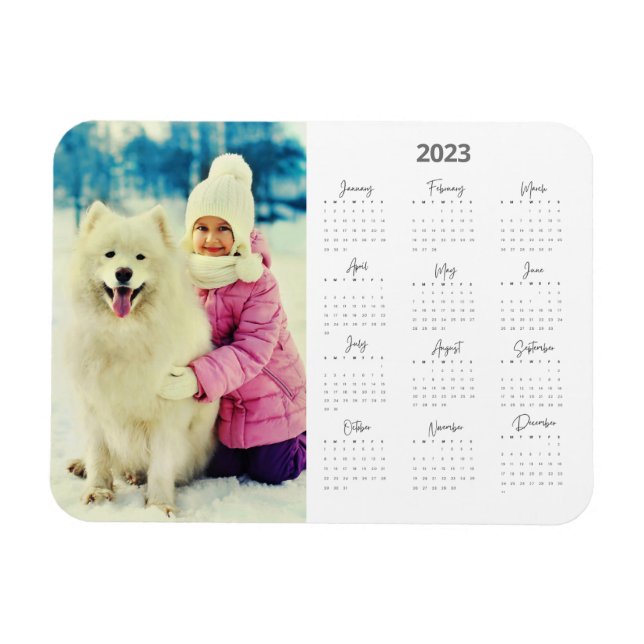 Photo 2023 Calendar New Year  Magnet (Horizontal)