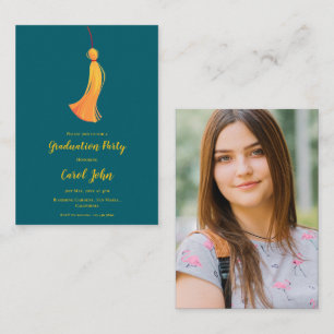 Photo 2026 Graduation Tassel Party Mini Invitation