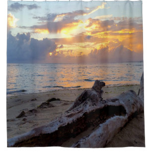 Photo 23 Sea Ocean beach sunset Shower Curtain