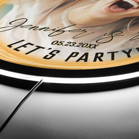 Photo 30th 40th Birthday Party Bright Neon Welcome LED Sign (Edge)