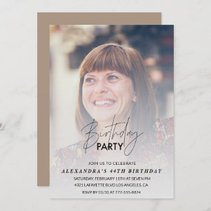 Photo 44th birthday invitation Birthday Party