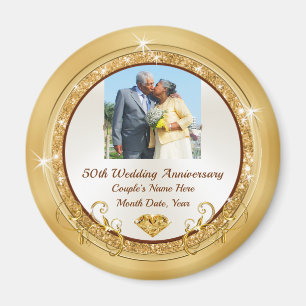 Photo 50th Wedding Anniversary Favors Souvenirs Ma Magnet