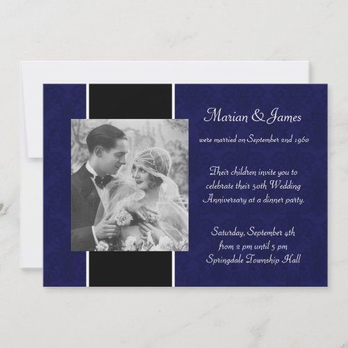 Photo 50th Wedding Anniversary Party Invitations