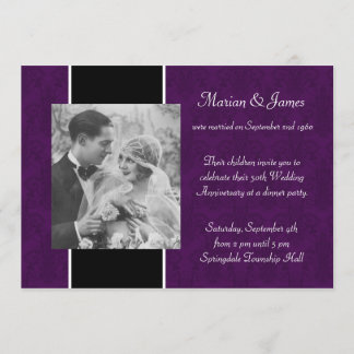 Photo 50th Wedding Anniversary Party Invitation