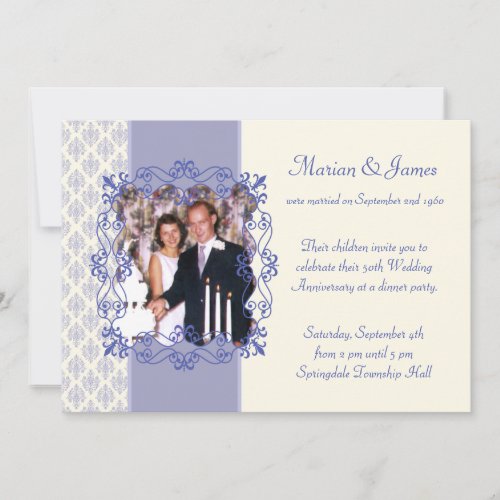 Photo 50th Wedding Anniversary Party Invitations