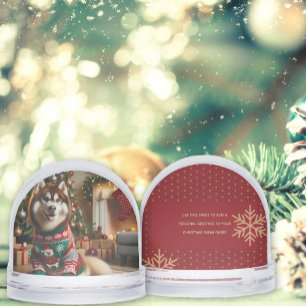 Photo Add Message Snow Globe