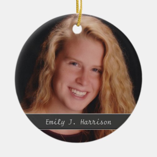 Photo Add Name and Text Keepsake Ornament
