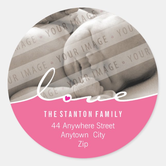 PHOTO ADDRESS STICKER :: love divide 1 (Front)