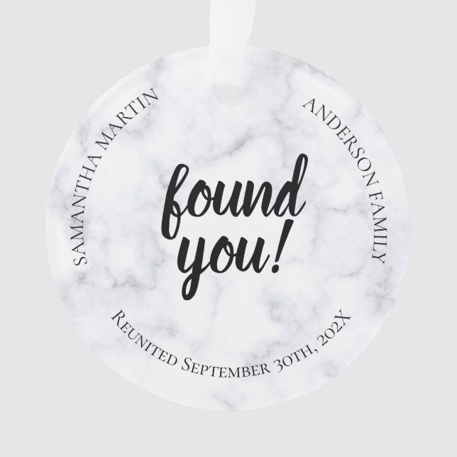 Photo Adoption reunion Ornament (Front)