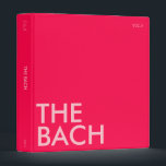 Photo Album Binder | Bach Weekend | Dark Pink<br><div class="desc">This modern color block photo album binder is perfect for all you soon-to-be newlyweds 🥂 All text is 100% customizable, just click the personalize button. If you wish to remove any of the text fields, just leave them blank during personalization! Make sure to pair or mix & match with the...</div>