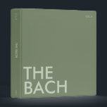 Photo Album Binder | Bach Weekend | Dark Sage<br><div class="desc">This modern color block photo album binder is perfect for all you soon-to-be newlyweds 🥂 All text is 100% customizable, just click the personalize button. If you wish to remove any of the text fields, just leave them blank during personalization! Make sure to pair or mix & match with the...</div>