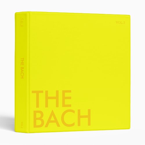 Photo Album Binder  Bach Weekend  Light Mustard