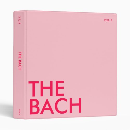 Photo Album Binder  Bach Weekend  Light Pink