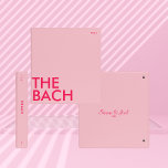 Photo Album Binder | Bach Weekend | Light Pink<br><div class="desc">This modern color block photo album binder is perfect for all you soon-to-be newlyweds 🥂 All text is 100% customizable, just click the personalize button. If you wish to remove any of the text fields, just leave them blank during personalization! Make sure to pair or mix & match with the...</div>