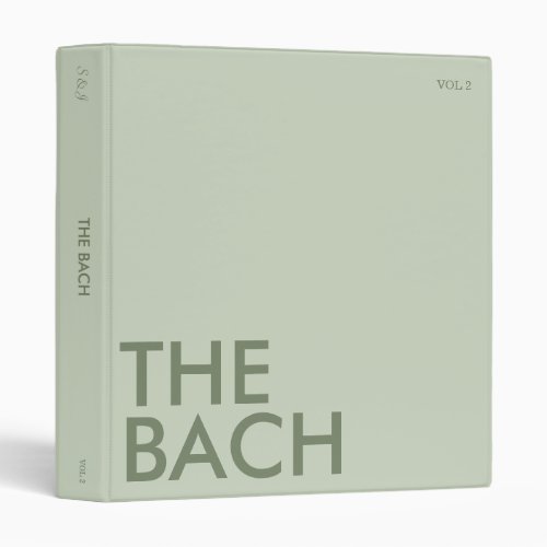 Photo Album Binder  Bach Weekend  Light Sage