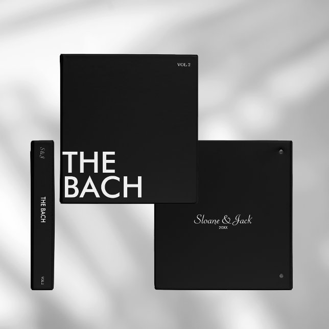 Photo Album Binder | Bach Weekend | White on Black (Creator Uploaded)