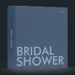 Photo Album Binder | Bridal Shower | Dark Blue<br><div class="desc">This modern color block photo album binder is perfect for all you soon-to-be newlyweds 🥂 All text is 100% customizable, just click the personalize button. If you wish to remove any of the text fields, just leave them blank during personalization! Make sure to pair or mix & match with the...</div>